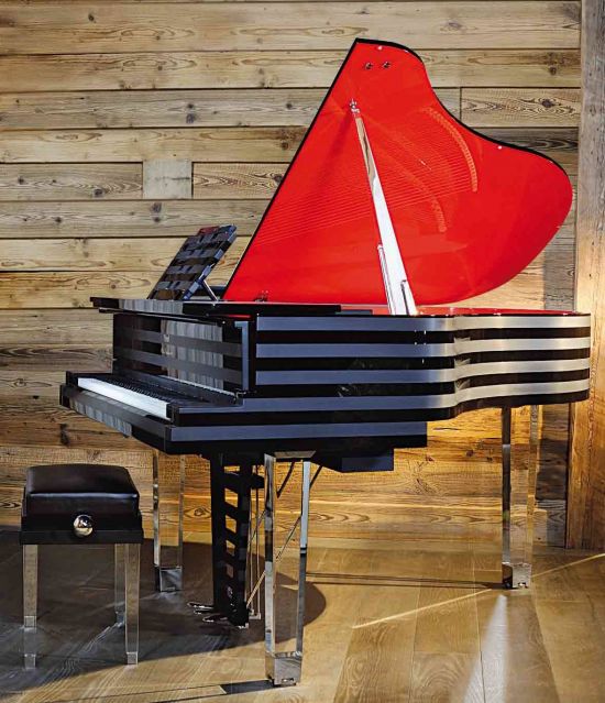 Grand piano P170 PARALLELE red