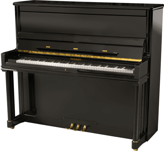 Upright piano P131 glossy black